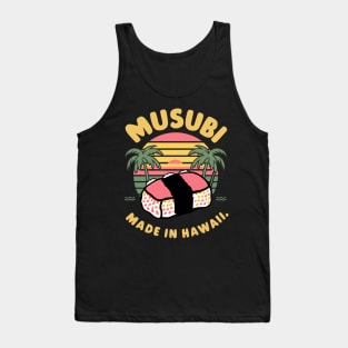 Japanase Hawaiian Spam Musubi Retro 90s Kawaii Hawaii Tank Top